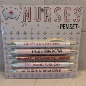 Ball Point Pen Set - NWT - Nurse Theme